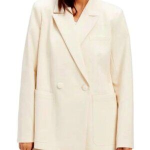 Good American Oversized The Boss 2.0 Double Breasted Blazer  - Size 2